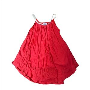 Emma G | Orange Gauzy Beach Pool Coverup Dress size Medium